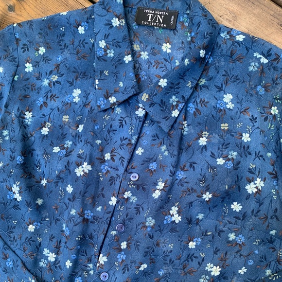 Terra Nostra Blue Blouse - Picture 4 of 7